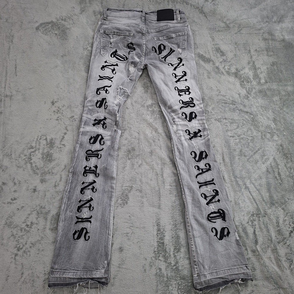 FWRD DENIM & CO‎ Men's Size 29x36 Saints X Sinners Denim Sewn Logo Flare Jeans